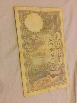 100 Dinar Banknote 1929 zu verkaufen Bild 2