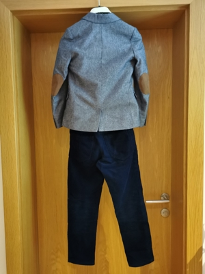 Knaben - Anzug mit Sakko und Hose und Hemd Größe 128 Bild 2