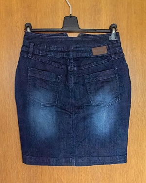 Damenrock Gr. 40 mit Knopfleiste, Jeansrock, Jeans Rock Bild 2