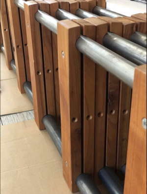 Design Regal Ladeneinrichtung mit 18 grauen Holzböden, sehr schön! Bild 2
