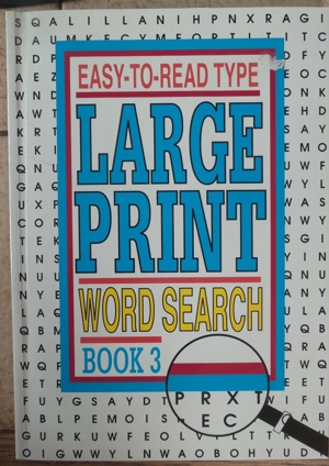 Large Print Word search; Easy-to-read Type; Bild 1