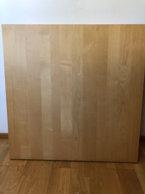 Stabiler Küchentisch aus Holz für Studentenwohnung oder ähnliches Bild 1
