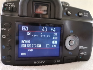 Sony Alpha100 DSLR-100 Body+SAM1855 Spiegelreflexkamera Bild 8