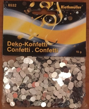 Hochwertige Riethmüller Deko Konfetti in silber und gold   stern   rund Bild 4
