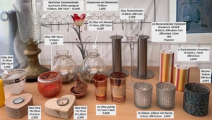 Übertöpfe Vasen Teichenten Plastik Vorratsgläser Teelichthalter Kerzenständer Bild 6