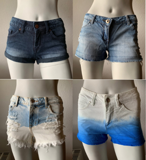 Shorts Jeans-Shorts Gr. 34 Rippped-Jeans - neuwertig Bild 1