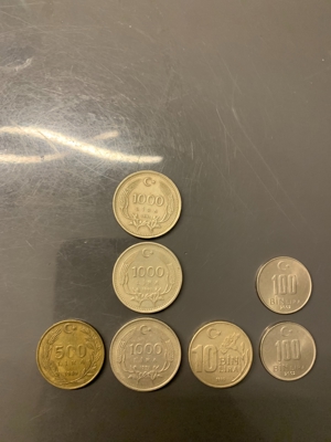 Türkische Lira Münzen Geld Türk Lirasi Bild 1