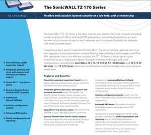 Firewall Sonicwall TZ 170 WLAN Bild 4