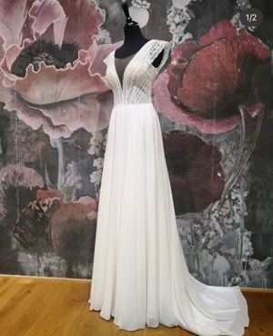 Brautkleid mit Schleier  - Hochzeitskleid Bild 3