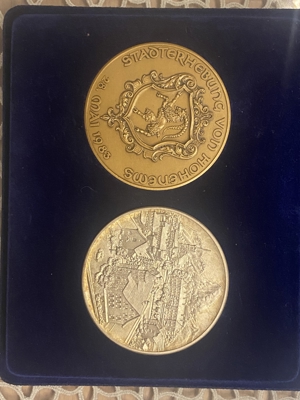 Silber-Medaille Stadterhebung Hohenems 1983 Bild 1