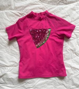 Kurzärmeliges Badeshirt  Sunsafe-Shirt für Mädchen Bild 1