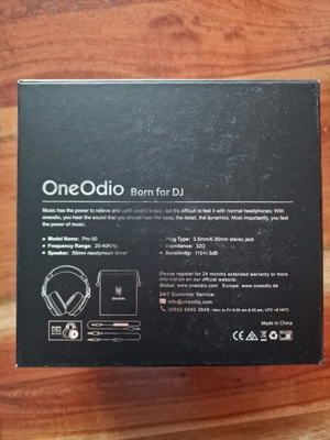 OnOdio OverEar Kopfhörer inkl. Kopfhörerhalter Bild 2