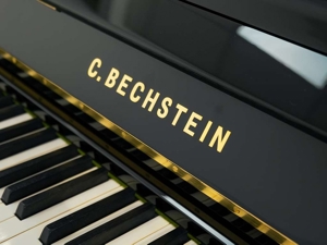 Klangvolles C. Bechstein Klavier in schwarz poliert. Kostenlose Zustellung nach Vorarlberg (*) Bild 1