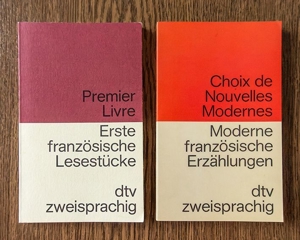 diverse zweisprachige Bücher französisch deutsch