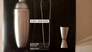 Carl Mertens Bar Set NEU: 3teiliges Profi Cocktail-Set Neu 120 Euro, schönes Geschenk Bild 1