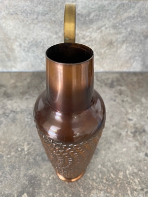 Vase aus den 60ern Messing/ Kupfer Bild 3