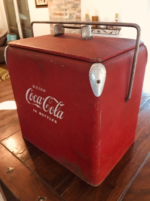 Vintage USA Coca Cola Box Kühler Cooler 50s America Bild 3