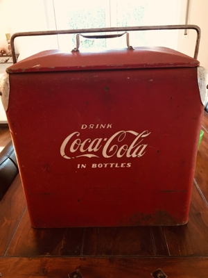 Vintage USA Coca Cola Box Kühler Cooler 50s America Bild 4