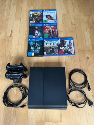 PlayStation 4, 1 TB, inkl. Zubehör und Spiele Bild 2