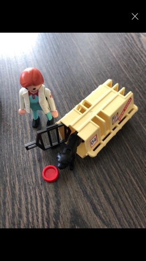 Playmobil: Hund mit Transportbox, Ärztin, Stewardess etc. Bild 2