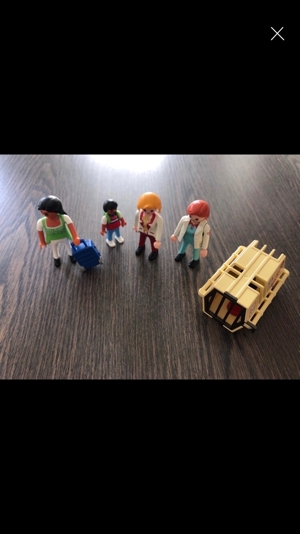 Playmobil: Hund mit Transportbox, Ärztin, Stewardess etc. Bild 1