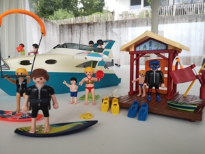 Playmobil Boot mit Motor und Surfschule Bild 6