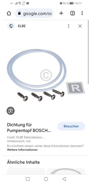 Dichtung für pumpentopf GSP