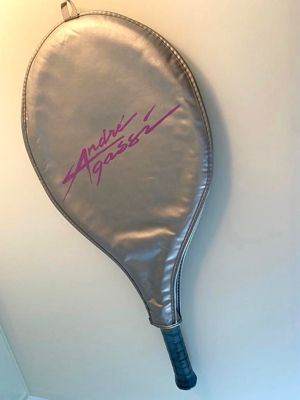 ANDRE AGASSI Vintage Tennis Racquet Bild 3