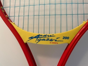 ANDRE AGASSI Vintage Tennis Racquet Bild 2