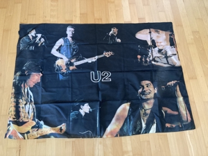 U2 Fahne Flagge (für Wand) Vintage Bild 2