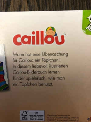 Pappbuch: Caillou und sein Töpfchen Bild 2