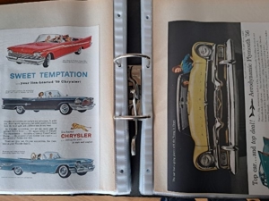 120 original USA Auto Reklame 1953 - 1965 Oldtimer Classic Car Cadillac Ford Chrysler Oldsmobile Ply Bild 11