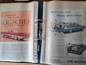 120 original USA Auto Reklame 1953 - 1965 Oldtimer Classic Car Cadillac Ford Chrysler Oldsmobile Ply Bild 4
