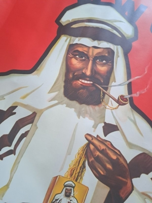 Altes Plakat 1935 Crüwell Mekka Araber Tabak Poster Bild 2