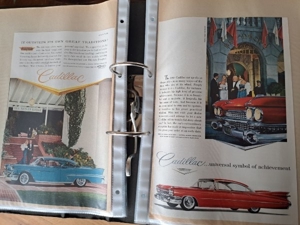 120 original USA Auto Reklame 1953 - 1965 Oldtimer Classic Car Cadillac Ford Chrysler Oldsmobile Ply Bild 5
