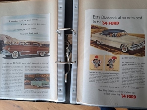 120 original USA Auto Reklame 1953 - 1965 Oldtimer Classic Car Cadillac Ford Chrysler Oldsmobile Ply Bild 3