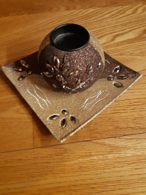 Vase, Teelichtkugel Bild 2