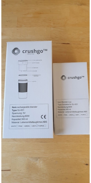 CrushGo Blender Power Mixer Smoothie Bild 5