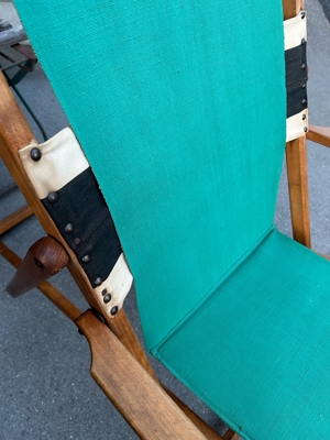 Antiker Liegestuhl/ Klappstuhl aus den 20ern Bild 4