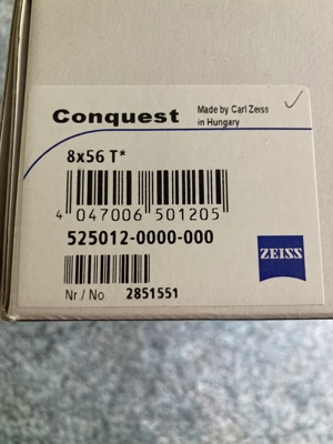 ZEISS Fernglas Conquest 8x56 T*, schwarz Bild 5