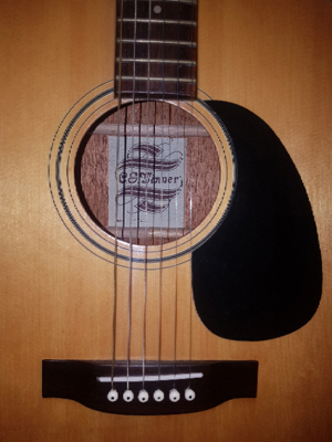 Western Gitarre mit Schutzhülle und extra Saiten Bild 1