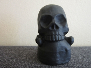 Totenkopf - Briefbeschwerer - Skull - Crossbones - Death Head - Deko - Figur - Büste Bild 1