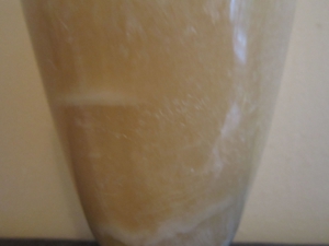 Schöne massive Onyx Vase - Naturstein - Marmor - Höhe: 17cm Bild 4