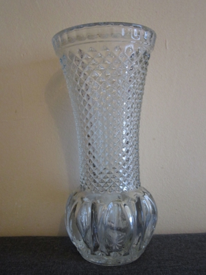 Alte Vase aus den 60/70er Jahren - Glas - Vintage - Höhe: 25cm , oberer Durchm: 12cm Bild 2