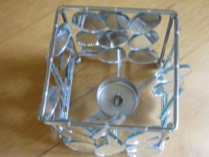 Teelichthalter - Spiegeloptik - siehe Fotos - 10cm x 10cm x10cm Bild 3