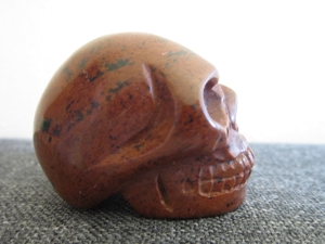 Mahagoni Obsidian - Edelstein Skull - Kunsthandwerk - Kristallschädel Bild 3