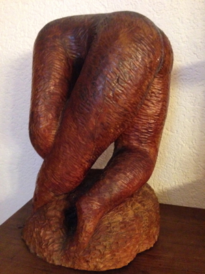 Erotische Skulptur "gebückter weiblicher Akt" Bild 3