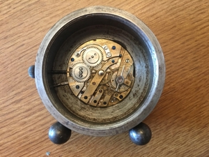 Antike Granatspitze mit Zeitzünder Taschenuhr Bild 4