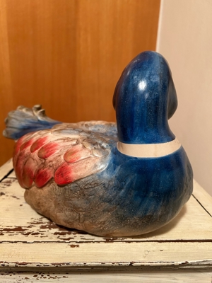 Ente aus Steinzeug Made in Italy Bild 3