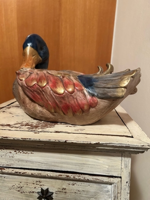 Ente aus Steinzeug Made in Italy Bild 1
